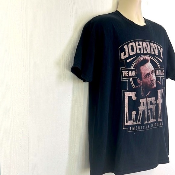 Cash - Johnny Cash The Man In Black American Legend Short Sleeve T Shirt Size XL - Picture 4 of 9